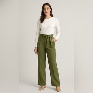 RW&CO. Sage Green Wide Leg Tie Pants/ woman’s size 6/ brand new⭐️ Host Pick